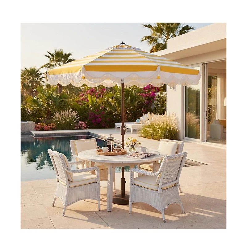 Augusta Home Lucerna 9 Ft Crank Umbrella