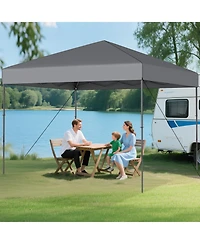 Sugift 10 X 10 Feet Pop up Canopy Tent with Portable Carrying Bag and 8 Stakes