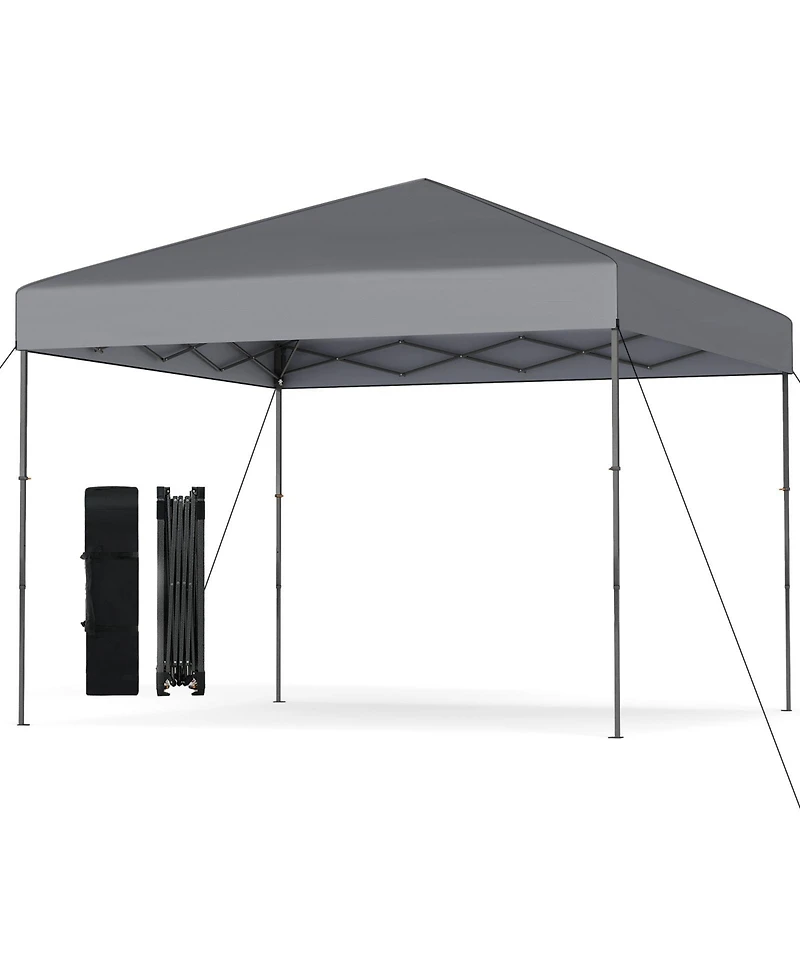 Sugift 10 X 10 Feet Pop up Canopy Tent with Portable Carrying Bag and 8 Stakes