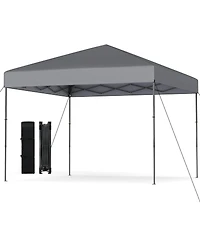 Sugift 10 X 10 Feet Pop up Canopy Tent with Portable Carrying Bag and 8 Stakes