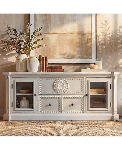 Homsee Solid Wood Sideboard , Full Assembled , Created for Macy's