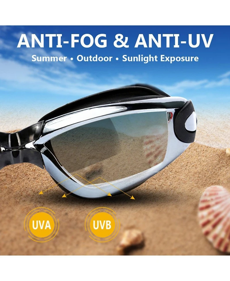 Gnuadz Swim Goggles Professional Anti Fog Uv Protection Wide View