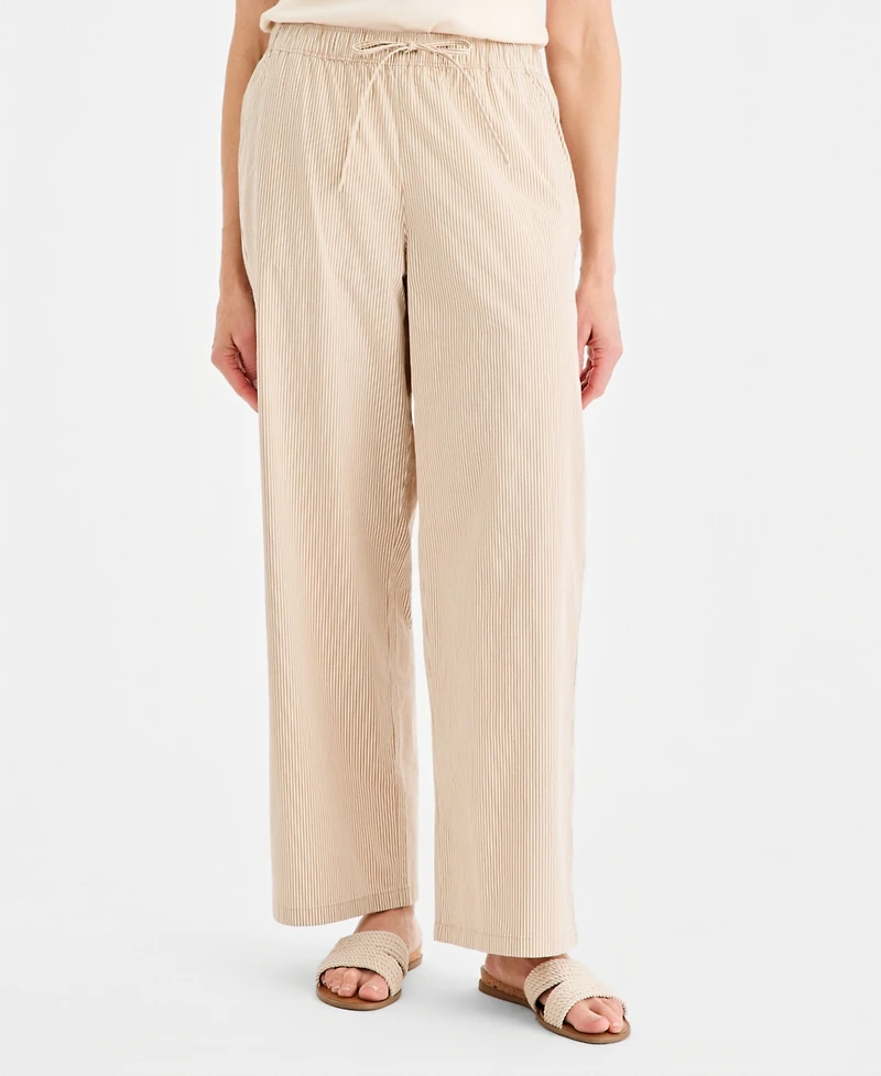 Style & Co Petite Printed Wide-Leg Pants, Macy's Exclusive