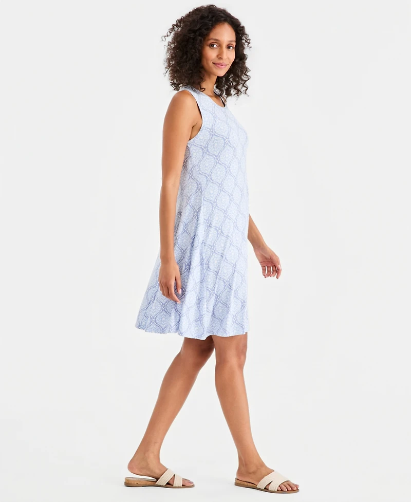 Style & Co Women's Printed Sleeveless Knit Dress, Macy's Exclusive