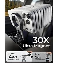Lisen MagSafe Car Mount for Air Vent, 22 N52 Magnetic Phone Holder, Hands-Free Dashboard Driving Mount for iPhone 17/16/15/14/13, Gps