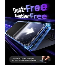 Lisen 2 Pack Screen Protector for iPhone 17 Pro Max/16 Pro Max, 9H Tempered Glass with Easy Install Tray, Bubble-Free Hd Clear Protective Film