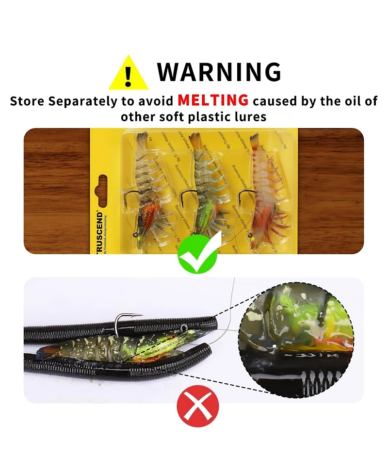 Gnuadz Easy Catch Pre-rigged Soft Tpe Swimbaits Bass Fishing Lures