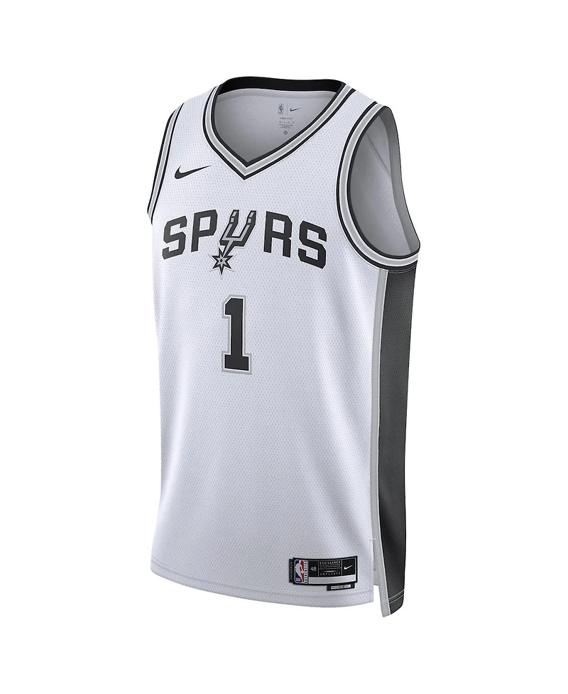 Men's and Women's Nike Victor Wembanyama White San Antonio Spurs Swingman Jersey