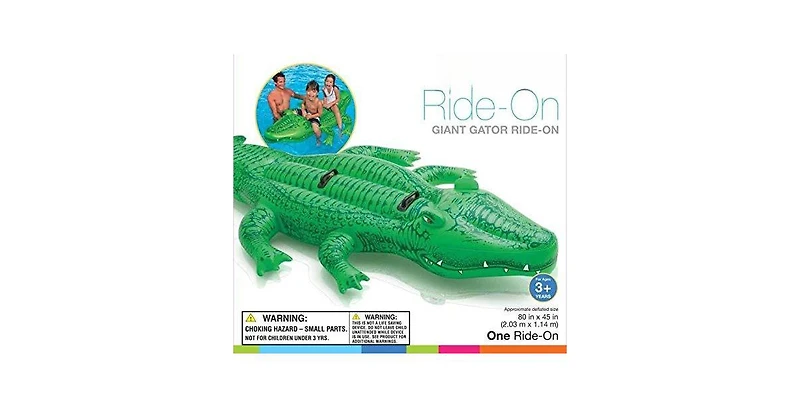 Gnuadz Inflatable Pool Float Gator 80"L x 45"