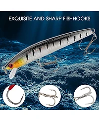 Gnuadz 27-piece Fishing Lures Kit Hard Soft Bait Crankbaits Gift Box Tackle