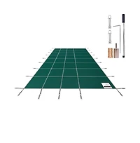 Sugift Rectangle Mesh Winter Pool Safety Cover with 12 Year Warranty