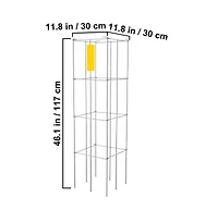 Sugift Square Tomato Cages 5 Pack Heavy Duty Plant Support