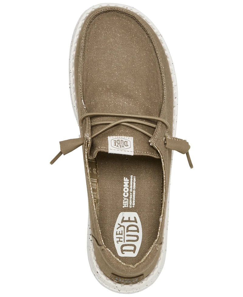 Hey Dude Women's Wendy Stretch Canvas Casual Moccasin from Finish Line