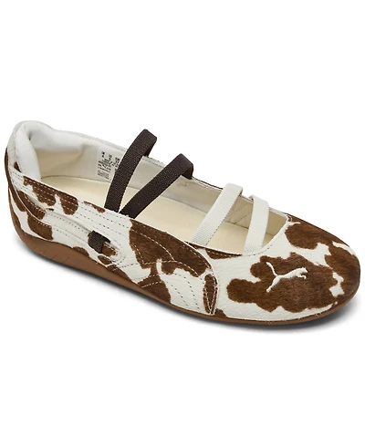 Puma Big Girls Speedcat Ballet Cow Print Mary Jane Casual Shoes from Finish Line