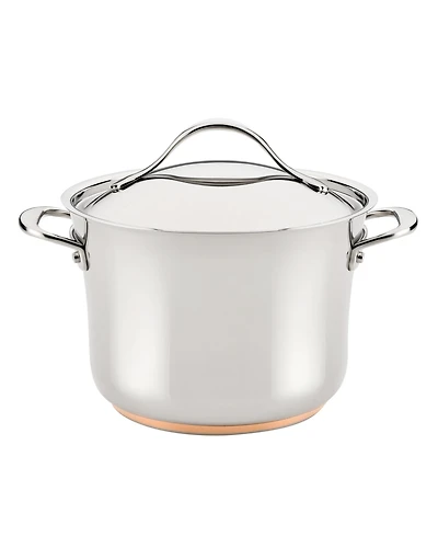 Anolon Nouvelle Copper Stainless Steel 6.5-Qt. Stockpot with Lid