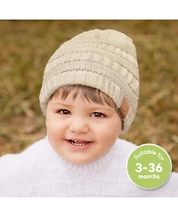 KeaBabies 3pk Warmzy Baby Beanies, 0-36 months Hats, Winter Hat for Newborn, Infant, Toddlers, Boys, Girls