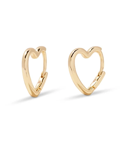 brook & york Gold-Tone Plated Minnie Heart Earrings