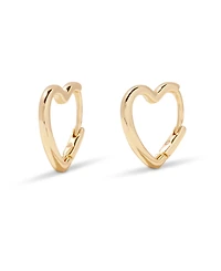 brook & york Gold-Tone Plated Minnie Heart Earrings