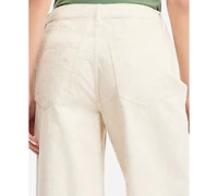 On 34th Women's High-Rise Floral Stitch Wide-Leg Jeans, Macy's Exclusive