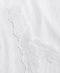 On 34th Women's Lace-Trim Ribbed Tank Top, Macy's Exclusive