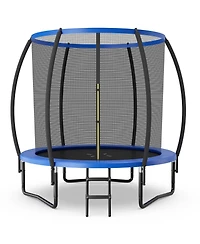 Gymax 8FT Recreational Trampoline w/ Ladder Enclosure Net Safety Pad Outdoor