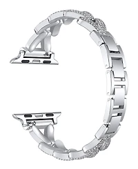 Posh Tech Valentina Stainless Steel and Rhinestone Band for Apple Watch