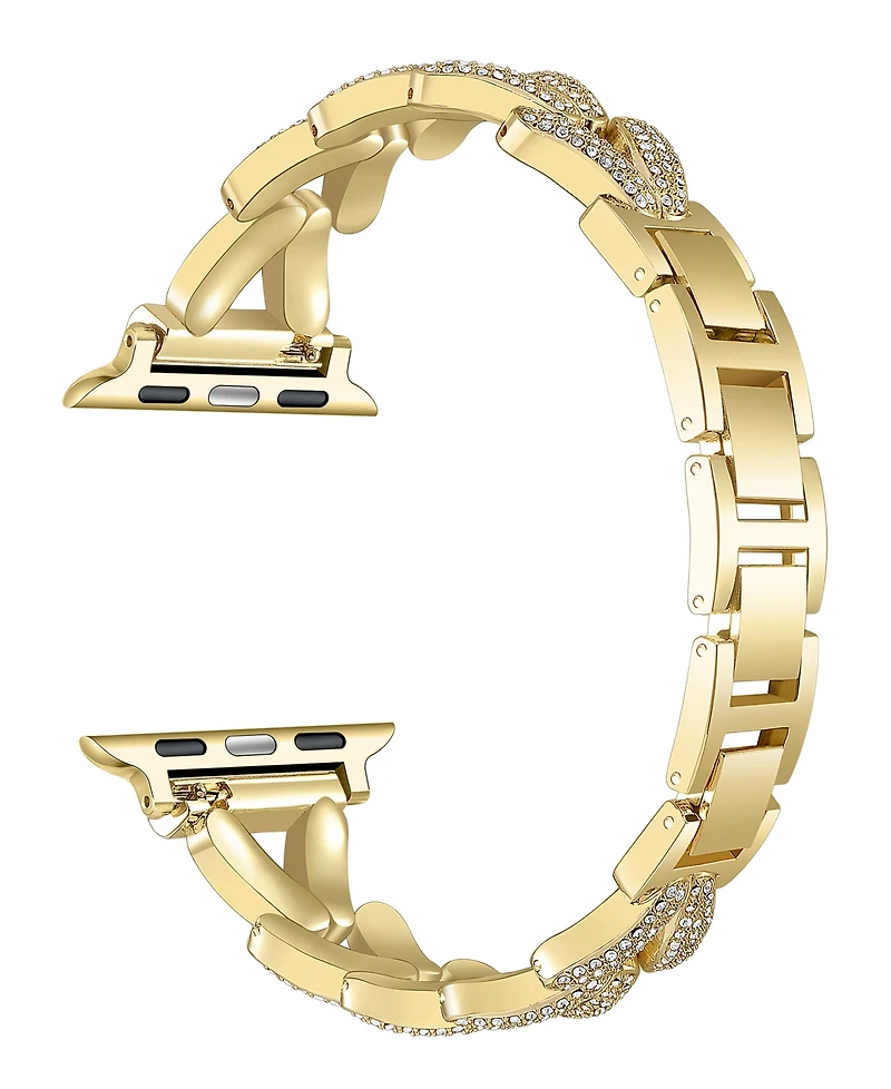Posh Tech Valentina Stainless Steel and Rhinestone Band for Apple Watch