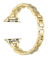 Posh Tech Valentina Stainless Steel and Rhinestone Band for Apple Watch