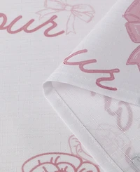 Creative Home Ideas Eiffel Tower Roses and Bows 13-Pc. Fabric Shower Curtain Set