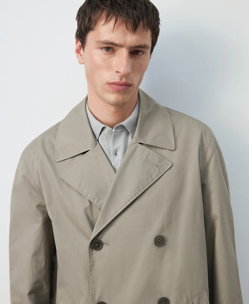 Mango Men's Regular-Fit Trench Coat