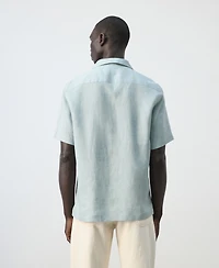 Mango Men's Bowling-Collar Shirt