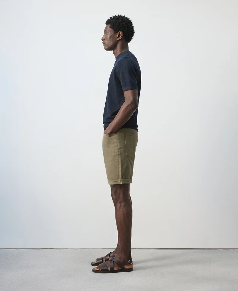 Mango Men's Slim-Fit Denim 9.45" Bermuda Shorts