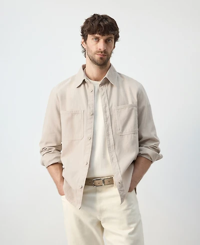 Mango Men's Pockets Overshirt