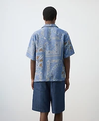 Mango Men's Printed Short-Sleeved Shirt