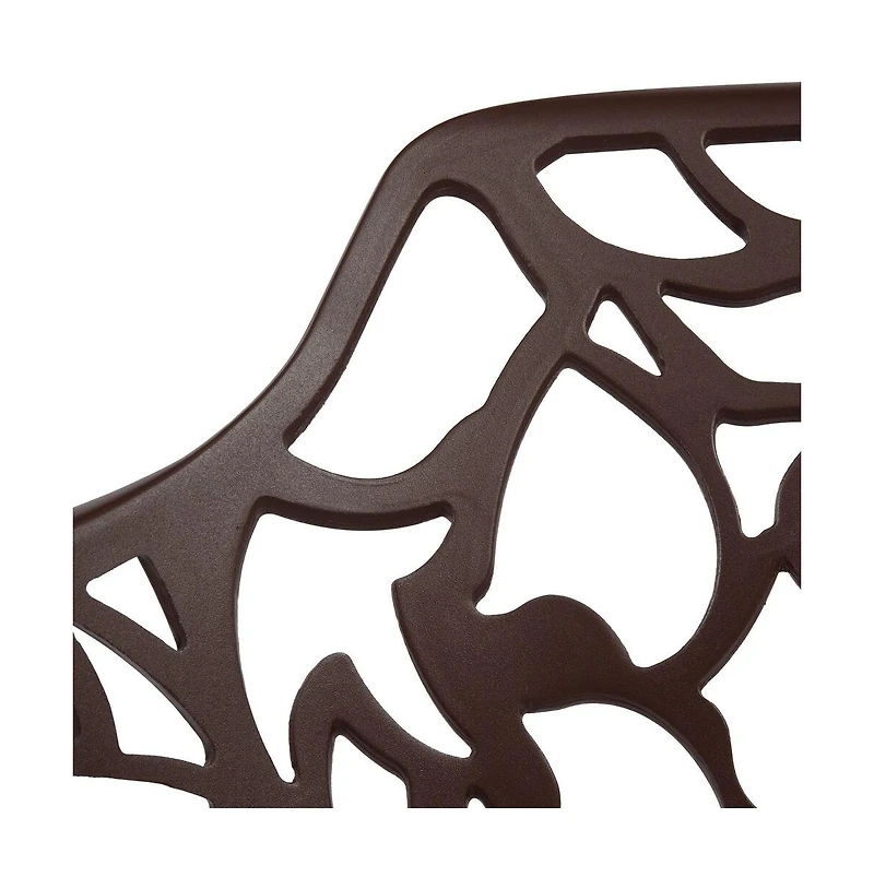 LeisureMod Modern Devon Aluminum Armchair, Set of 4