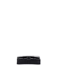 Pre-Owned Balenciaga Hourglass Chain Wallet Embossed Leather