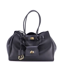 Pre-Owned Balenciaga Medium Bel Air Carry All Bag Leather