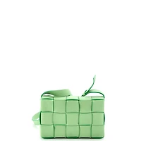 Pre-Owned Bottega Veneta Cassette Crossbody Bag Maxi Intrecciato Leather