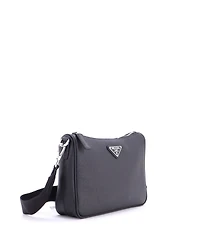 Pre-Owned Prada Small Re-Edition Zip Messenger Bag Saffiano Leather