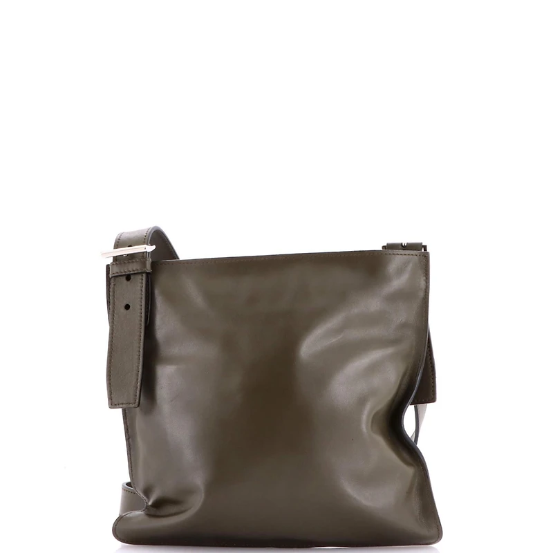Pre-Owned Prada Medium Front Pocket Messenger Bag Soft Calfskin