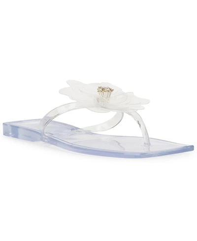 I.n.c. International Concepts Women's Yeira Flower Jelly Flat Sandals, Macy's Exclusive