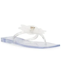 I.n.c. International Concepts Women's Yeira Flower Jelly Flat Sandals, Macy's Exclusive