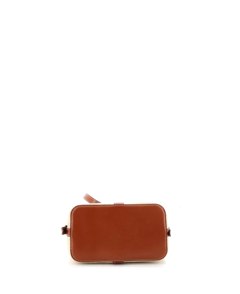 Pre-Owned Celine Small Teen Cabas De France Bag Leather and Canvas