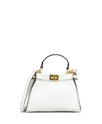 Pre-Owned Fendi Mini Selleria Peekaboo Bag Leather