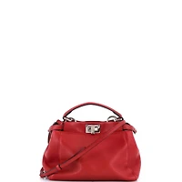 Pre-Owned Fendi Mini Peekaboo Bag Leather