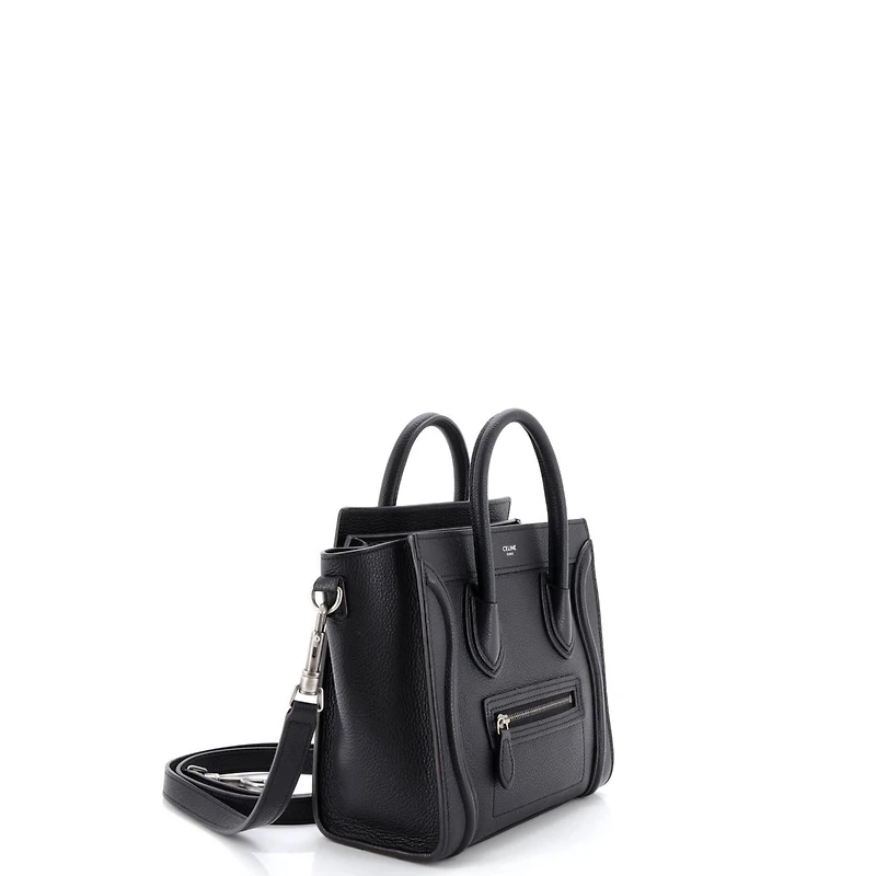 Pre-Owned Celine Nano Luggage Bag Grainy Leather