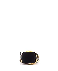 Pre-Owned Fendi Mini x Versace Fendace Mon Tresor Bucket Bag Quilted Printed Zucca Silk