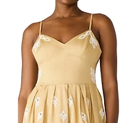 Steve Madden Juniors' Emelia Sweetheart Neck Dress
