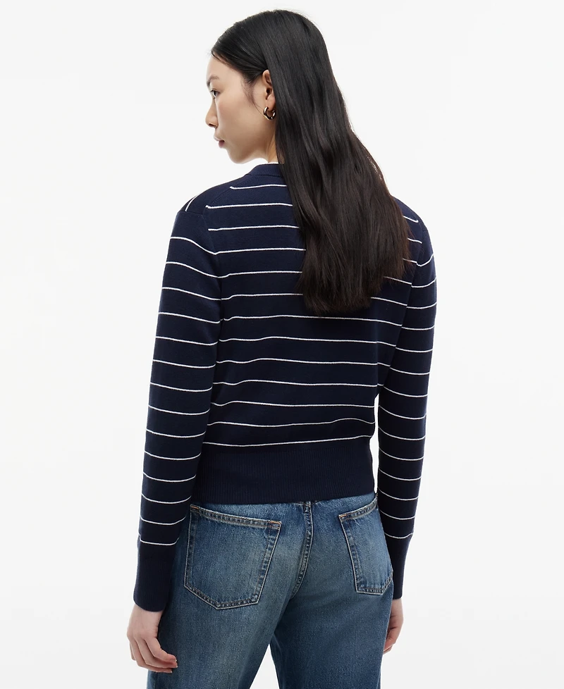 Tommy Hilfiger Women's Crewneck Cotton Cardigan