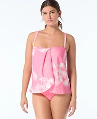 Coco Reef Women's Bandeau Neck Contours Clarity Swim Tankini Top